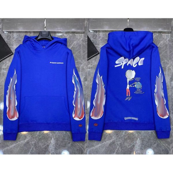 

men's luxury fashion sweatshirts classic ch hoodie hooded designer horseshoe sanskrit loose zipper jacket pullover coat women sweatshi, Black