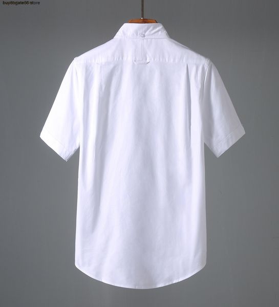 

nwlu men's casual shirts thom bro short sleeve new neckband summer business unisex, White;black