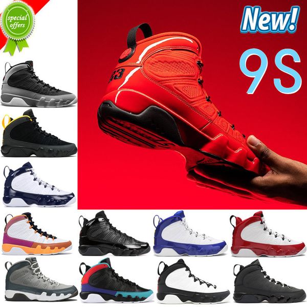 

boots 2022 9 ix 9s men women basketball shoes bred university gold blue gym chile red unc cool particle grey racer blue statue anthracite sp, Black