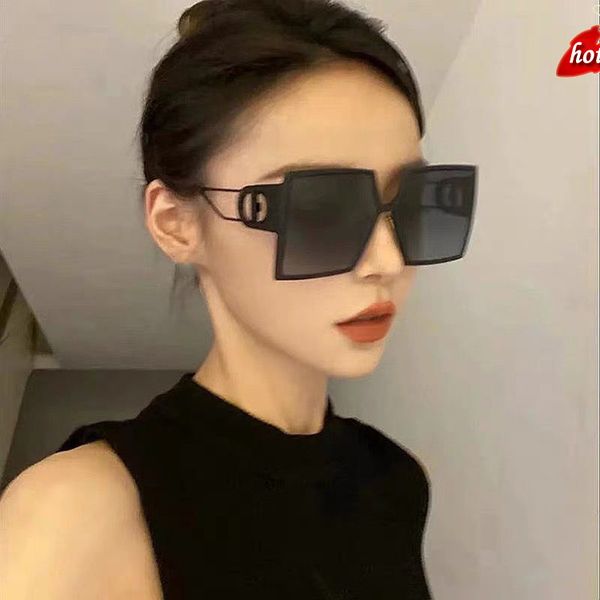 

designer sunglasses men women fashion trendy brand factory online export 2022 women's large frame d, White;black