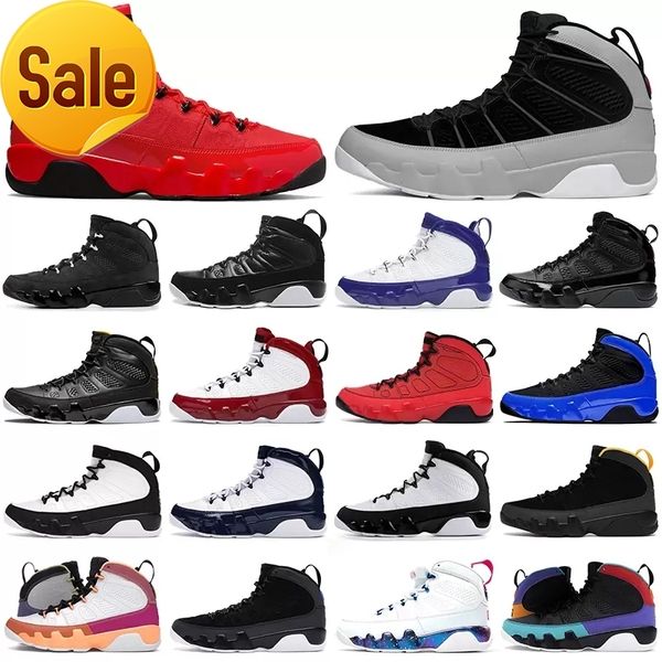 

outdoor boots chile red 9 9s og basketball shoes jumpman mens sneakers cool grey bred patent racer blue white gym statue dark charcoal unive, Black