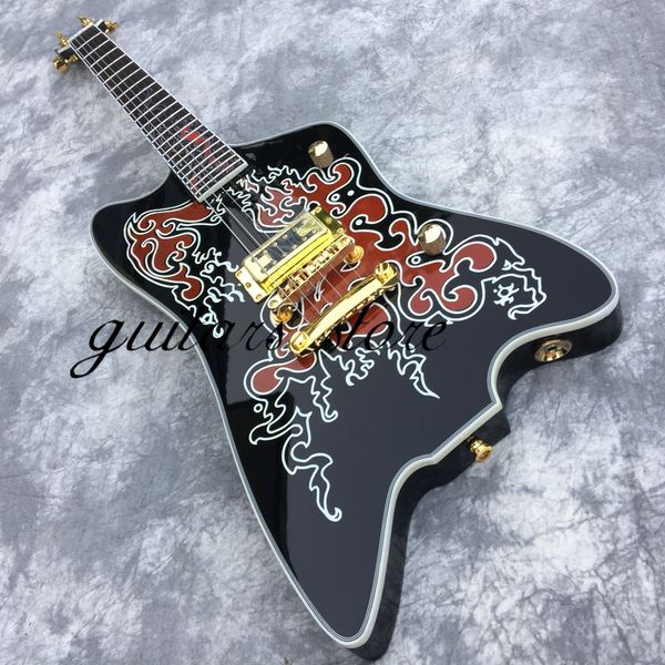 

gib black thunderbird electric guitar rare zz gre g6199 billy bo jupiter single pickup gold hardware