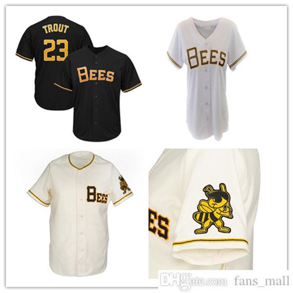 

custom salt lake bees 1959 baseball vintage jersey stitched any name number man women youht shirts cream black white size s-4xl, Blue;black