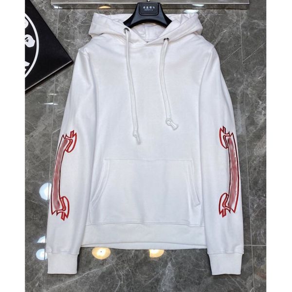 

luxury men's fashion sweatshirts classic ch brand hoodie hooded designer horseshoe sanskrit loose zipper jacket pullover coat women sw, Black