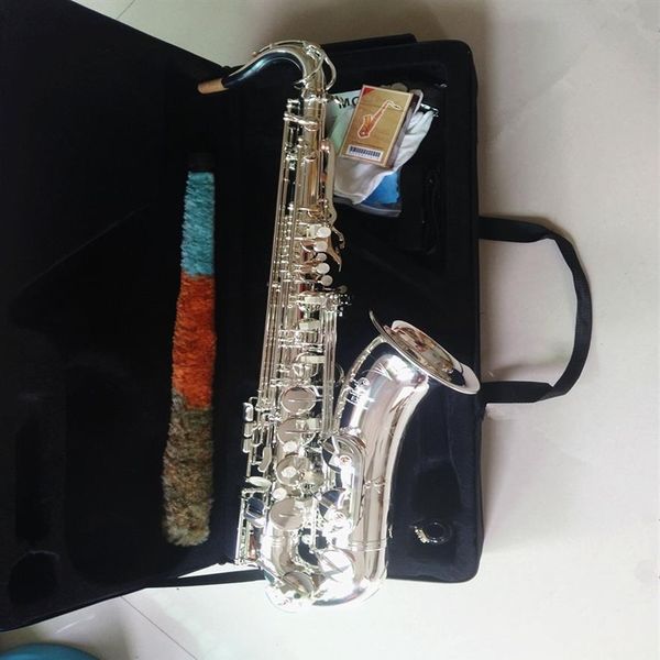 

new high-quality silver tenor saxophone yas-875ex japan brand sax bb flat music instrument with case professional level203o