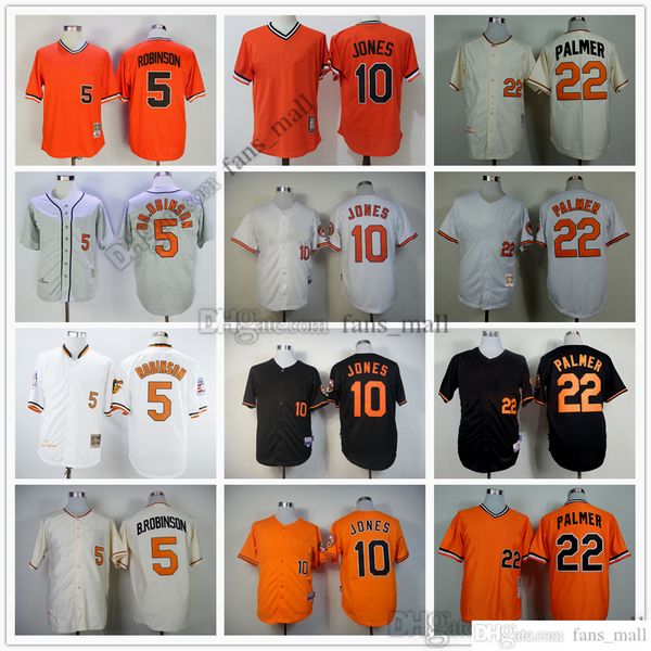 

man mitchell and ness baseball jersey vintage 22 jim palmer jersey 5 brooks robinson 10 adam jones schoop stitched breathable sport sale man, Blue;black
