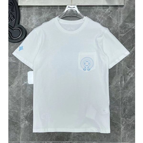 

summer men's t shirts ch luxury brand man t-shirt women cross sanskrit tees letter designer tshirts boy classic round neck shirt horse, White;black