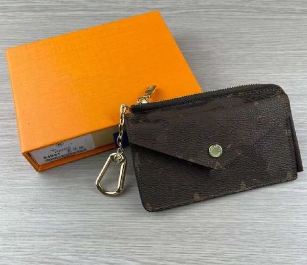 

2023 womens men women key wallets designer fashion coin purse card holder genuine leather zipper bag accessoires m69431, Red;black