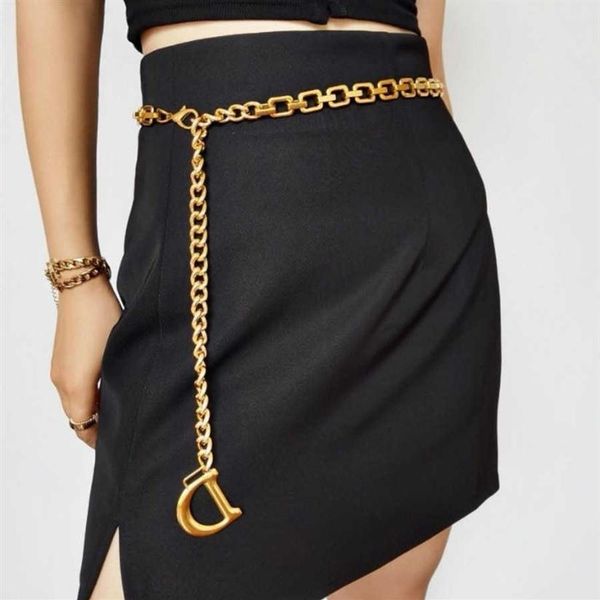 

women gold chains belts fashion designers belt link luxury waist chain womens metal alloy dress accessories waistband girdle belts2356, Black;brown