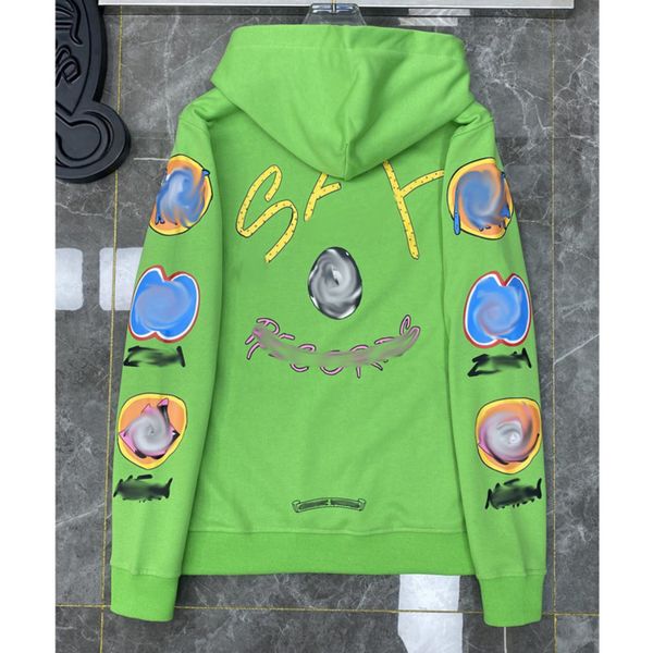 

luxury men's fashion sweatshirts classic brand ch zipper hoodies women men loose pullover hooded designer horseshoe hoodie sweater jack, Black