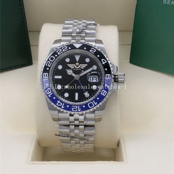 

r7 watch 7 style gmt ii 126710 126710blnr black dial ceramic bezel sapphire 40mm automatic date master mens men's men watches wristwatc, Slivery;brown