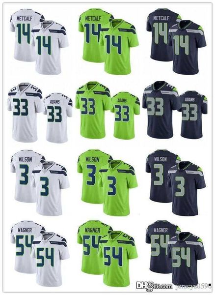 

jersey men women youth seattle''seahawks''jersey 3 drew lock 14 dk metcalf 33 jamal adams 54 bobby wagner football jerse, Black;red