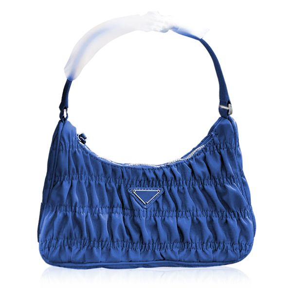 

luxury designer bags re-nylon enameld metal triangle logo handbag with leather handle handbags mini hobo bag