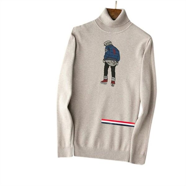 

brand designers design fashionable men's sweaters leisure long classic luxury plaid pullover a variety of styles and women's loose, White;black