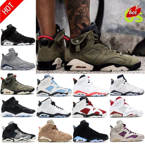 

2023 boots 2022 new vi 6 6s men basketball shoes mint foam midnight navy university blue electric green bordeaux hare unc infrared white red, Black
