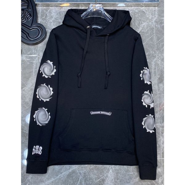 

men's luxury classic sweatshirts ch brand fashion hoodies men woman designer horseshoe cross pullover hooded zipper sweater loose jacke, Black