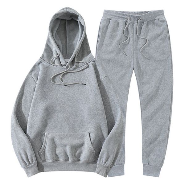 

tracksuits 2 piece 2021 men tracksuits male hoodies and pants long 100% cotton thick active designer tracksuit ethnic clothing casual tech f, Black