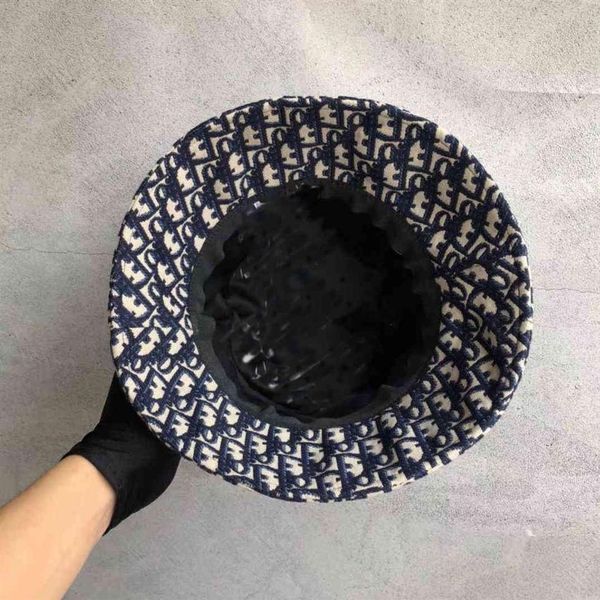 

fashion bucket hat for street cap fitted hats 5color with letters 540, Blue;gray