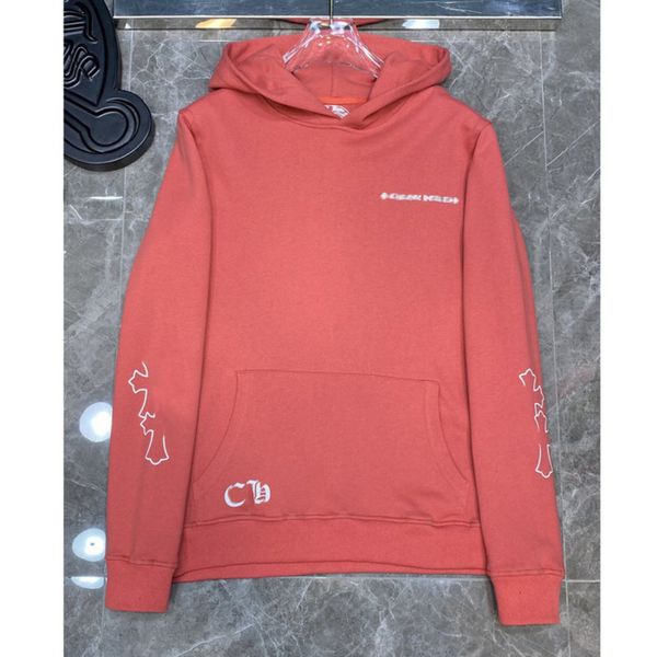 

fashion men's luxury sweatshirts classic ch hoodie hooded designer horseshoe sanskrit loose zipper jacket pullover coat women sweatshi, Black