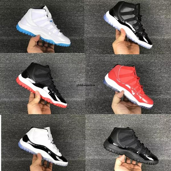 

black white cool grey basketball shoes xi 11s shoes kids 11 sneakers for drop 2359
