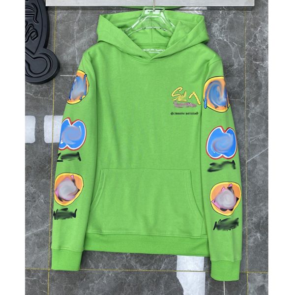 

men's luxury fashion sweatshirts classic ch brand hoodie hooded designer horseshoe sanskrit loose zipper jacket pullover coat women sw, Black