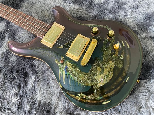 

chinese electric guitar chameleon color mahogany body maple hardware in stock