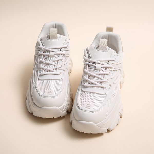 

sports shoes casual thick soles high size 35-40, Black