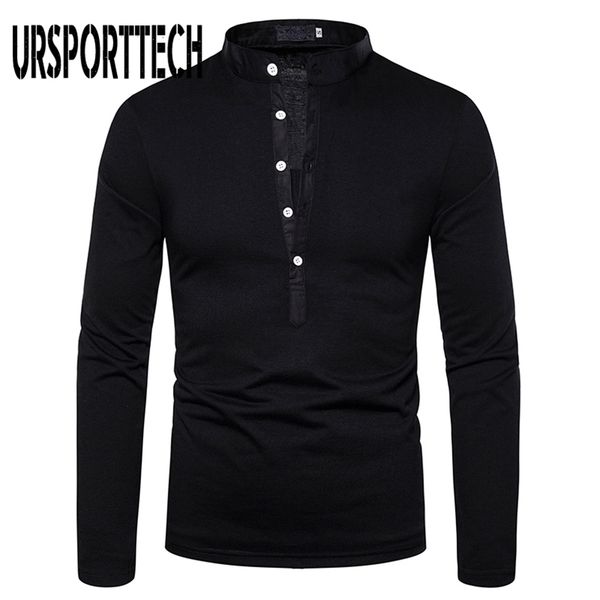 

mens tshirts ursporttech solid color t shirt long sleeve casual tshirt clothing spring autumn streetwear fashion tshirts 220826, White;black