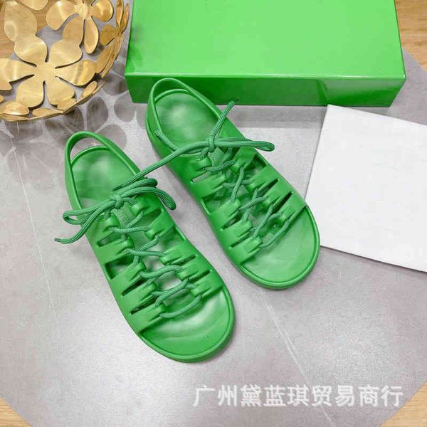 

summer rubber sandals round head open toe strap sandals candy colored jelly shoes beach women's hldr czn7, Black