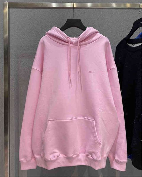 

men's hoodies sweatshirts family b autumn and winter front back printed terry br thread woven dyed fabric couple, Black