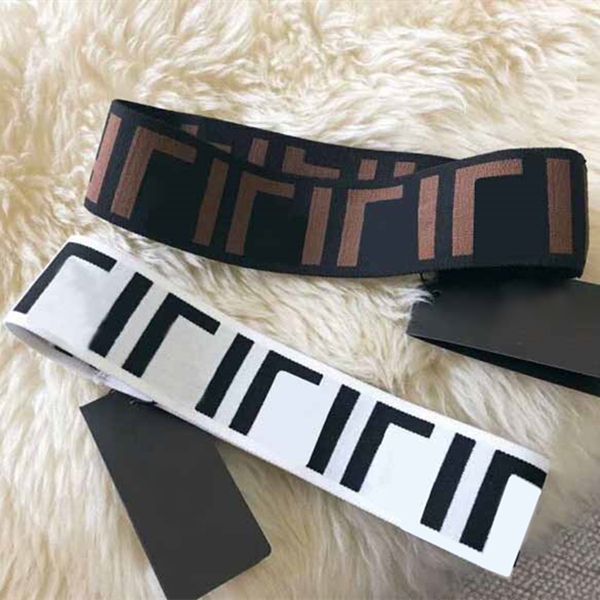 

elastic headband for women fashion trends sports head band with letter words headbands hair resilient braided jacquard brand headbands gifts, Silver