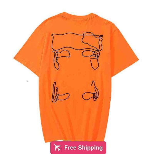 

t shirt men's t-shirts offs white irregular arrow summer loose casual short sle, White;black
