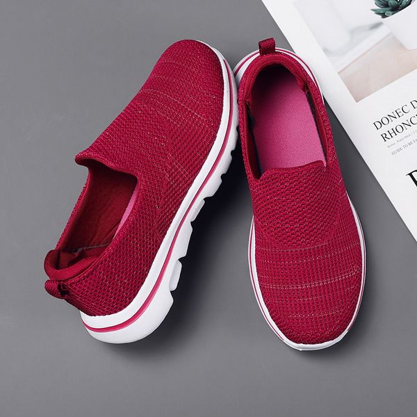 

flying weaving walking shoes in autumn size 35-40, Black