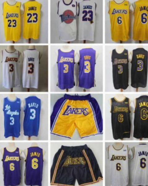 

los basketball angeles''lakers''men lebron 23 6 james anthony 3 davis, Black;red