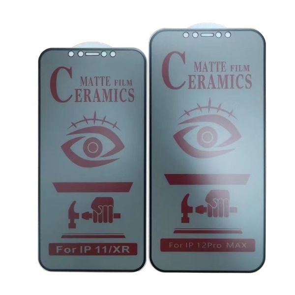 

matte ceramic privacy protectors screen anti-spy film for iphone14pro max 13 12 mini 11 pro 8