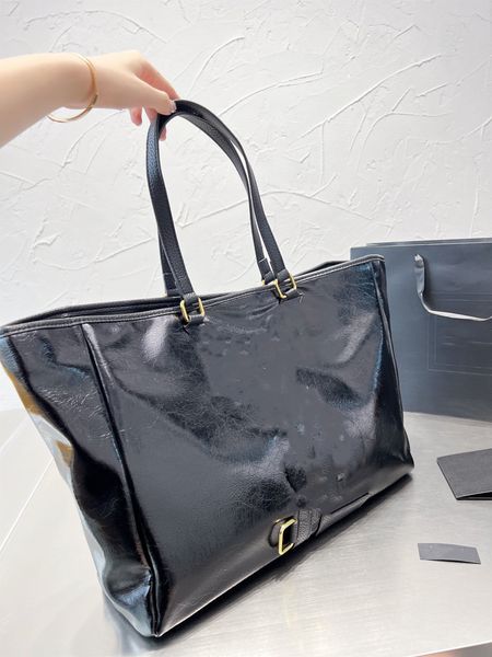 

designer designed one shoulder bag oil wax leather tote bag denim shopping bag