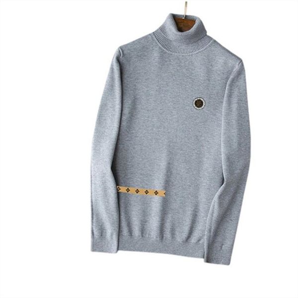 

brand designers design fashionable men's sweaters leisure long classic luxury plaid pullover a variety of styles and women's loose, White;black