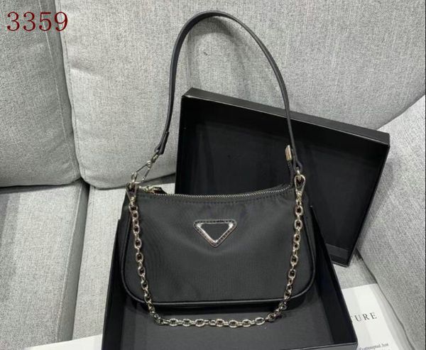 

women designer nylon hobo shoulder bags brand chest pack lady tote crossbody bags chains handbags purse messenger bag handbag