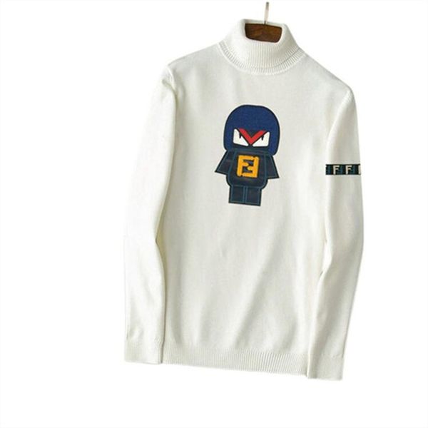 

brand designers design fashionable men's sweaters leisure long classic luxury plaid pullover a variety of styles and women's loose, White;black