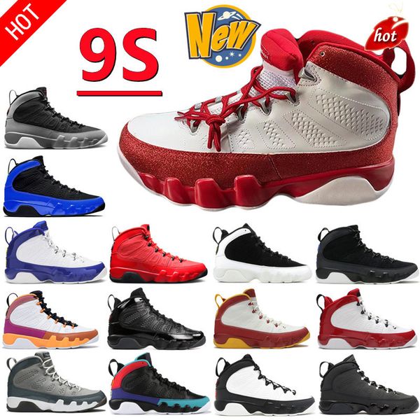 

2023 boots 2022 new 9s ix basketball shoes 9 cool particle grey bred patent chile red gym fire red racer unc university blue dark charcoal g, Black