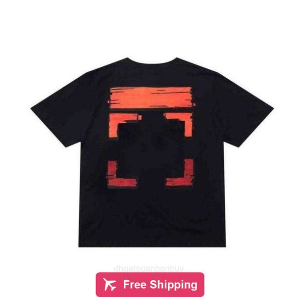 

t shirt fashion brands cotton arrow t shirts designer oil paintting short sleev, White;black