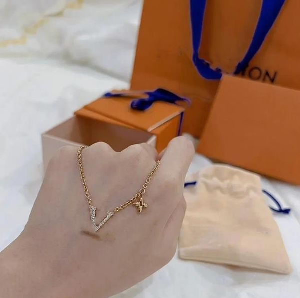 

diamond crystals necklace designer jewelry necklaces gold chain luxury heart for mens womens bijoux, Silver
