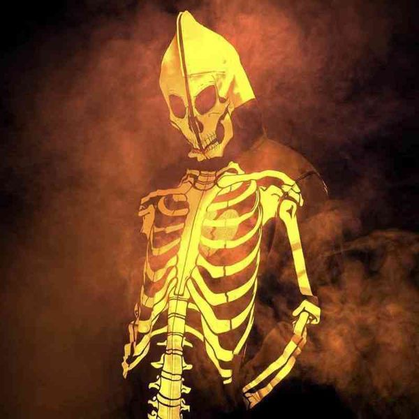 

men's hoodies sweatshirts designer kanyes classic wests luxury hoodie hip hop skeleton printed mens and womens loose zipper coat plush, Black