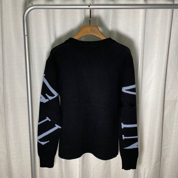 

2022 designer sweater letter printing men sweaters t shirt round long sleeve embroidery hoodies jackets, White;black