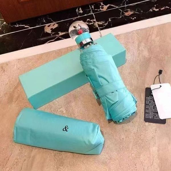 

fashion brand rain umbrellas sun umbrella anti-uv rainproof blue&20223