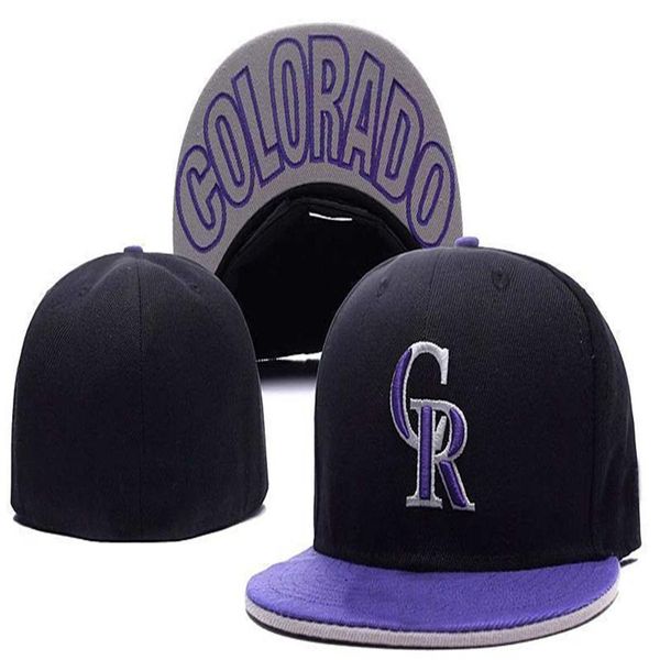 

2022 rockies cr letter baseball caps casquettes chapeus for men women sports hip hop fashion bones fitted hats h42361, Blue;gray