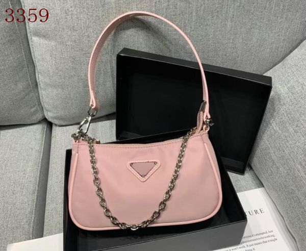 

women designer nylon hobo shoulder bags fashion chest pack lady tote crossbody bags chains handbags purse messenger bag handbag