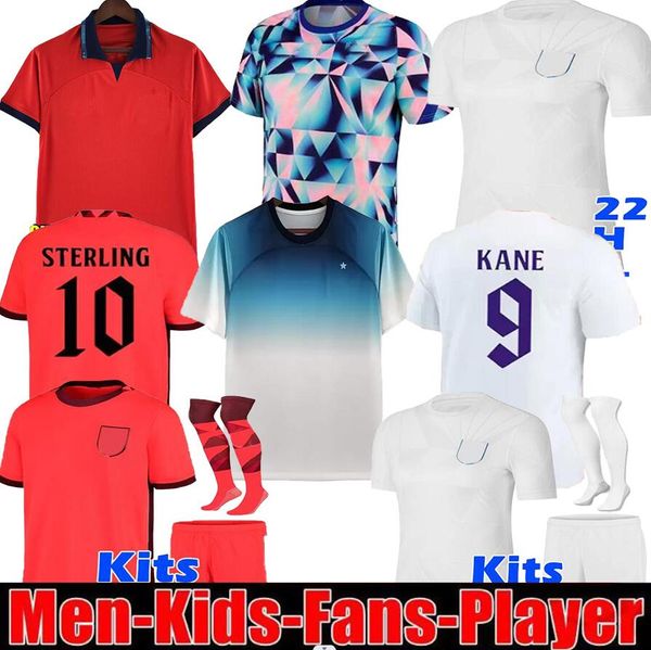 

2022 2023 world cup kane soccer jersey rashford henderson mead grealish eng lands sterling sancho mount saka 22 23 kids kit men national foo, Black;yellow