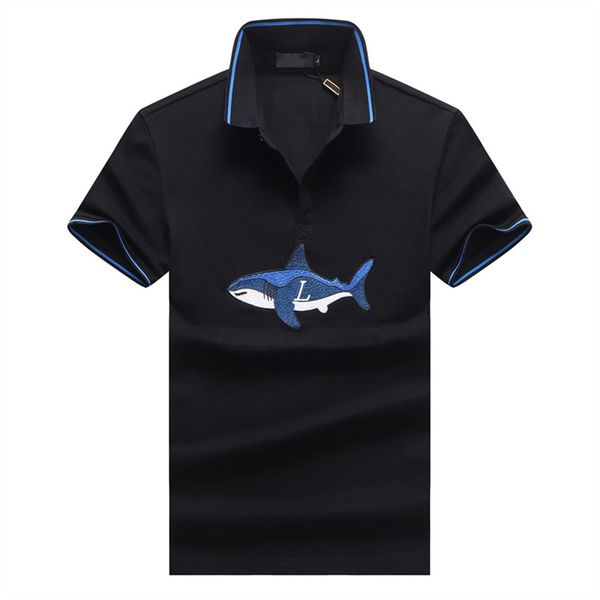 

designer men's polo t shirt shirts short sleeve fashion casual mens t-shirt polos tee hc37, White;black