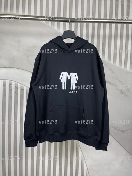 

2022ss men's large hoodie sweatshirt set hoodie casual fashion print a57, Black;brown